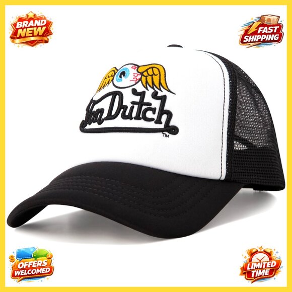Other - Retro Snapback Trucker Cap Adjustable Mesh Back Y2K Streetwear Classic